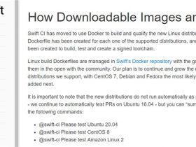 苹果 Swift 新增一组 Linux 发行版支持
